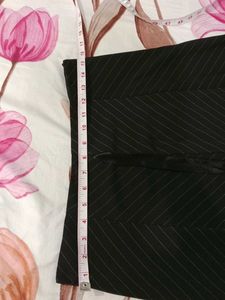 Striped A-Line Skirt