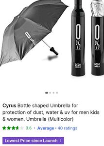 Cyrus Bottle Umbrella