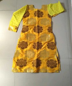Yellow Banarasi Kurta