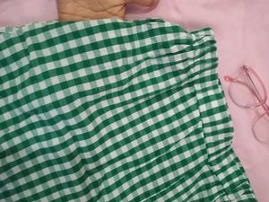 Green Checkered Skirt