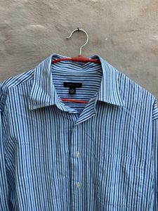 Van Heusen Striped Blue Shirt