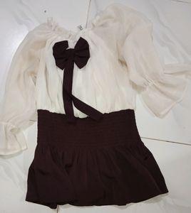 White Brown Top