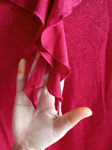 Red Shiney Top
