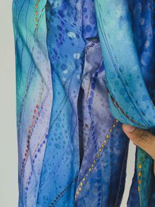 Blue Printed Kurta
