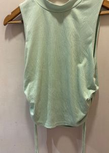 Mint Green Ruched Tank Top