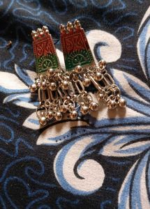 New Oxidized Boho Jhumka Earrings