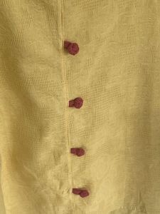 Yellow Embroidered Sleeve Top
