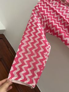 Pink Printed Kurta set