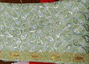 Embellished Mint Green Fully Stiched Saree
