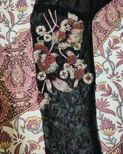 Black Sheer Floral Elegant Top 🤩
