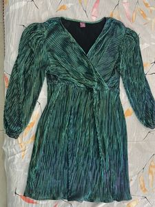 Sparkly Green Mini Dress