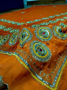 heavy handwork  saree