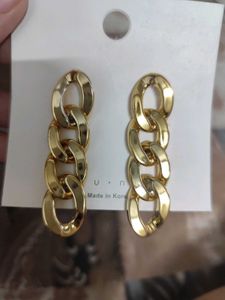 Gold Chain Link Earrings