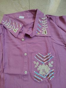 Embellished Purple 💜 Co Ord Afgani Set New 40 Siz
