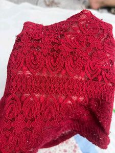 Red Lace Top Swap Available