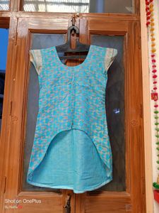 Banarsi Fabric High Low Rise Top