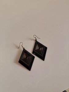 Diamond-Shaped Statement Earrings