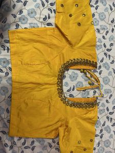 Yellow Embellished Blouse