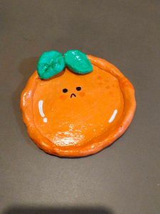 Cute Orange Trinket Dish