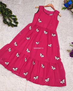 Pink Butterfly Midi Dress