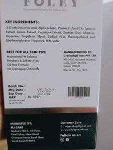 Foley Vitamin C Face Serum