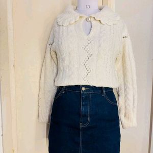 Chic Cable Knit Sweater