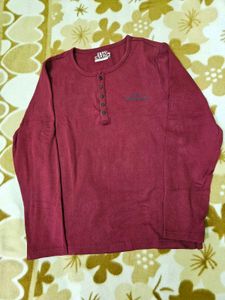 Maroon Long Sleeve T-Shirt