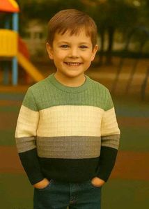 Boys' Striped Knit Sweater 1