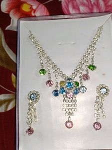 Branded Diamond Multicolour Necklace