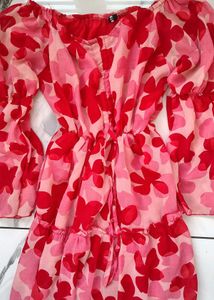 Floral Print Tiered Dress