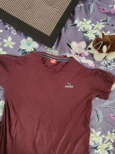 Puma Maroon T-Shirt