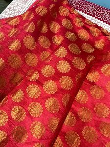 Red &amp; Gold Ethnic Skirt