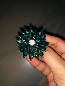 Crystal Dark Green Ring💍