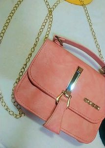 Peach Colored Gucci Handbag/ Slingbag