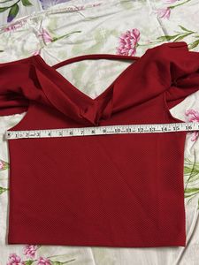 Red Crop Top By Ginger