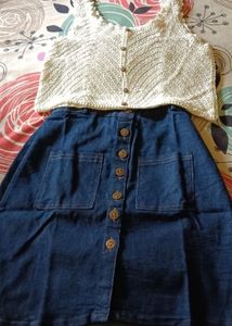 Mini Denim Skirt