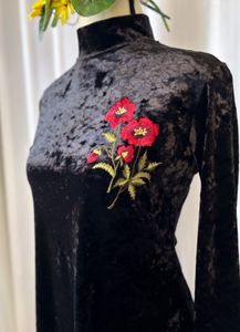 Korean Velvet Dress