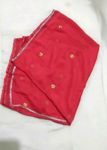 Elegant Coral Pink Embroidered Kurta Set