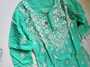 Chickankari Handwork Kurta