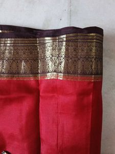 Desighner Pure Silk Saree With Blouse