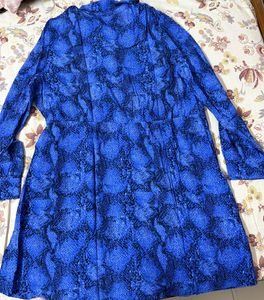 Blue Animal Print Shirt