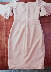NUDE BODYCON DRESS