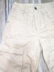 Beige Cargo Pants