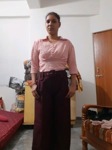 New Formal Pant With Belt For Women Only