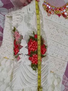 Elegant White Embroidered Kurta Set