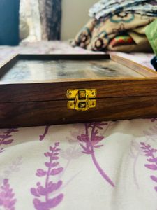 Wooden Masala Box With Spoon