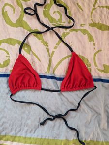 Red Colour Bikini Top