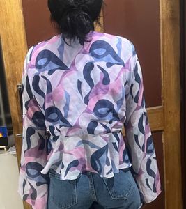 Abstract Print Blouse