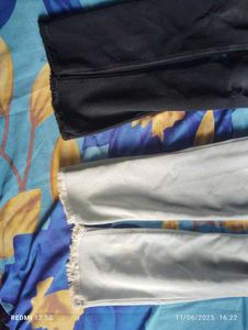 Two same Jeans light Blue And Black