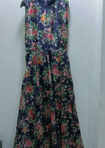 Floral Simple Ethnic Gown